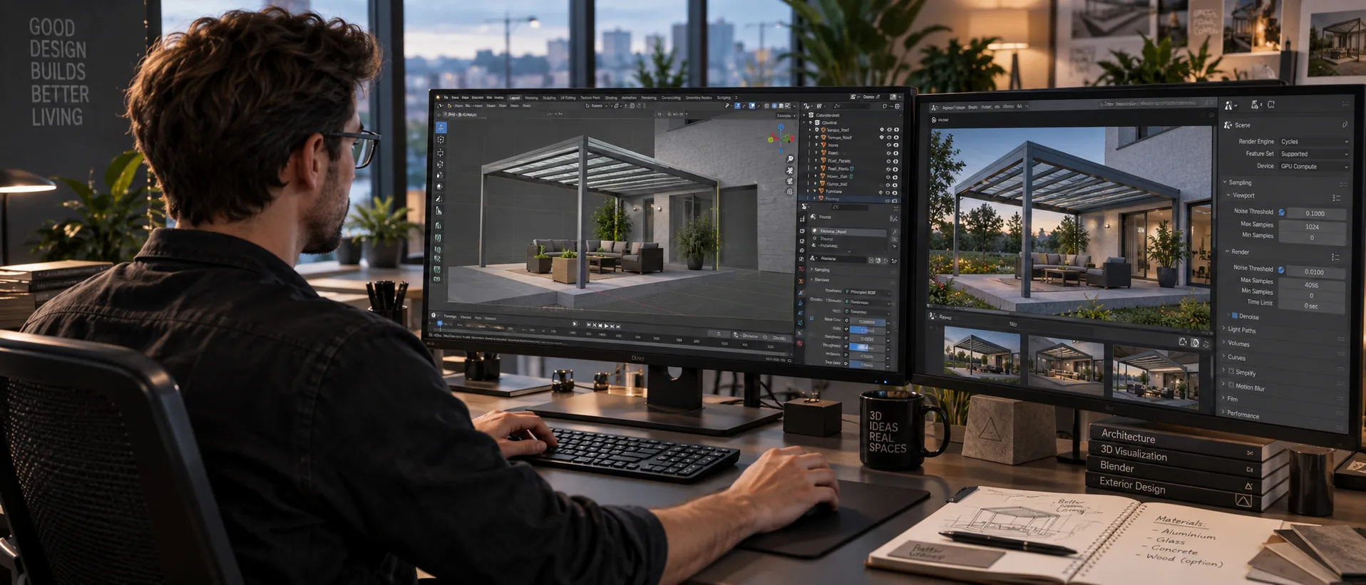 Wizualizacje 3D produktów i architektury — podgląd projektu